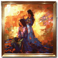 "Navaho Girls" - Nicola Simbari - Southwest Collection