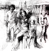 sketch for “Circus Family” - Nicola Simbari