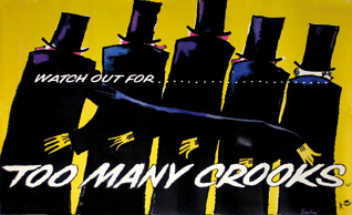 Simbari Film Poster - Too Many Crooks