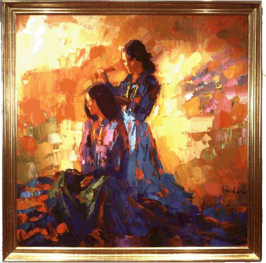 “Navajo Girls” - Southwest Collection - Nicola Simbari